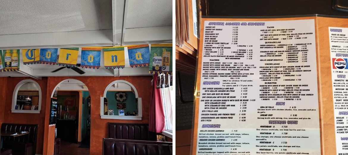 Acapulco Menu