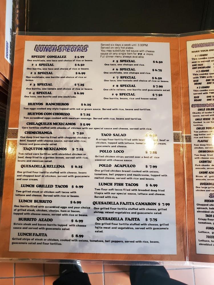 Acapulco Menu image 2