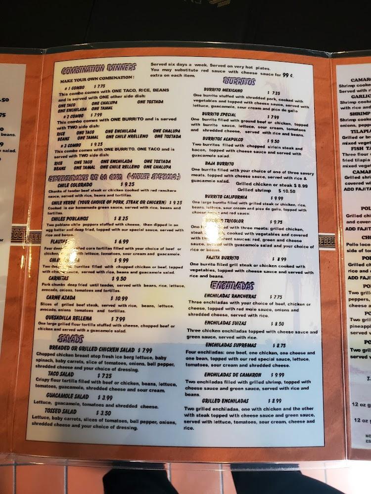 Acapulco Menu image 4